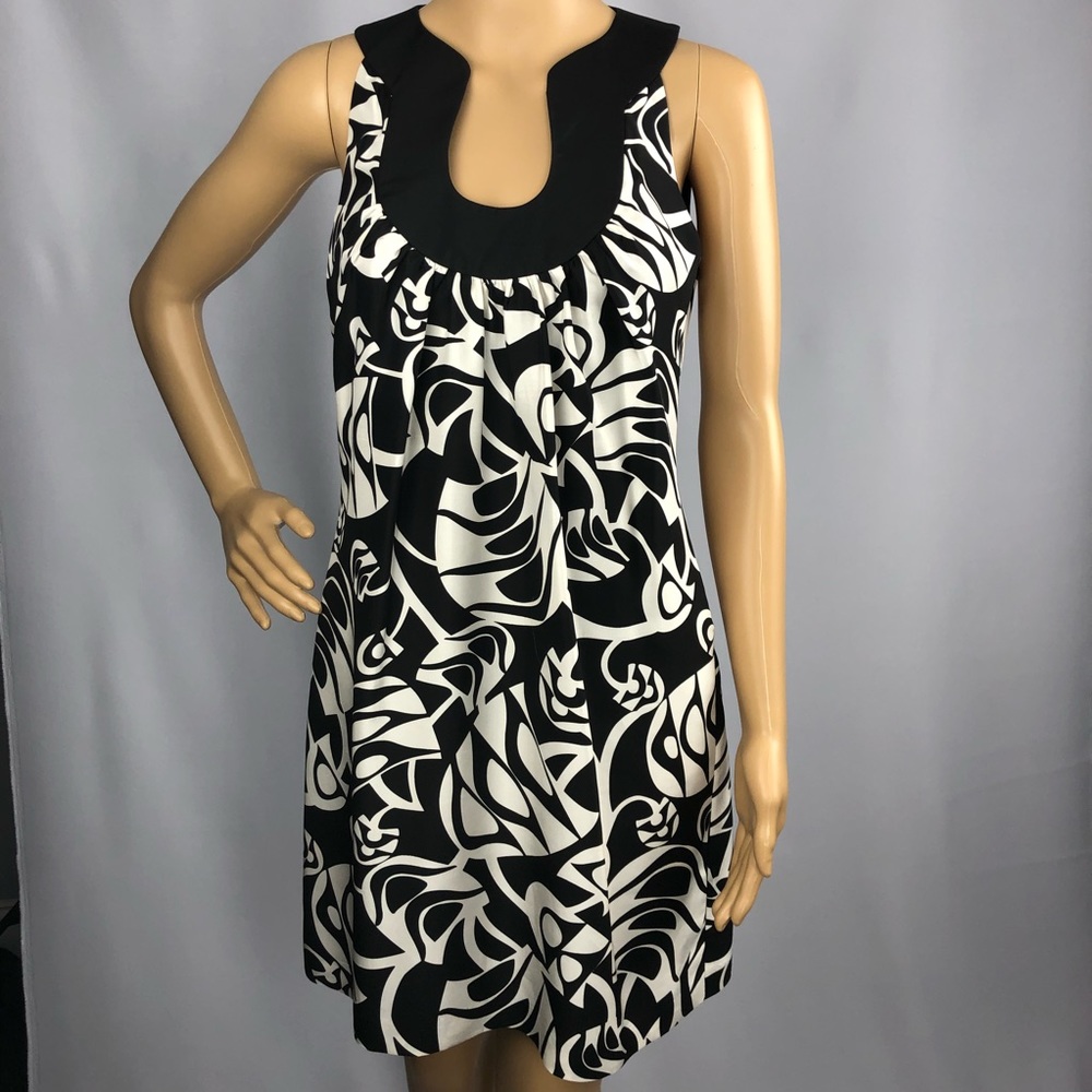 Laundry by Design Ivory & Black A-Line Dress Size2